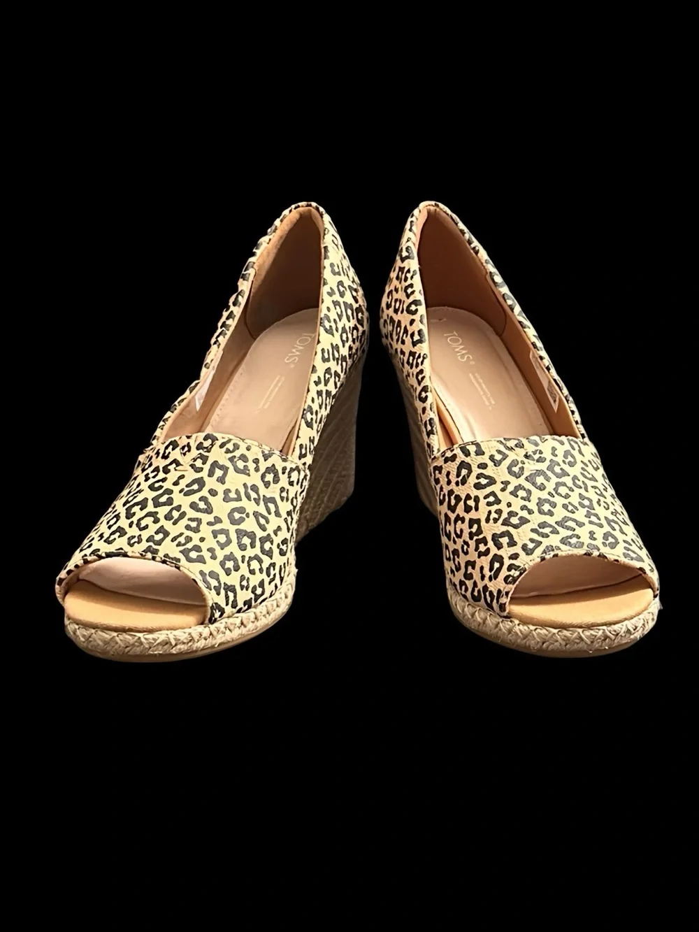 TOMS Michelle Wedge Espadrilles Size 10 NWOT